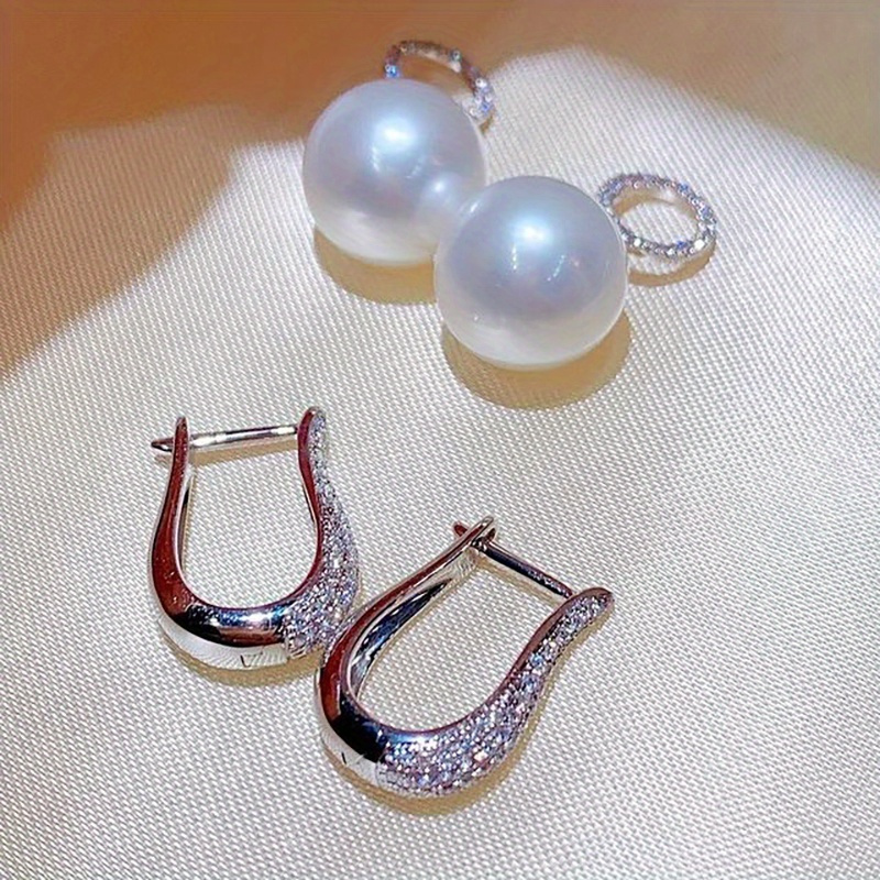 Faux Pearl Drop Earrings for Women, Wedding Party Jewelry